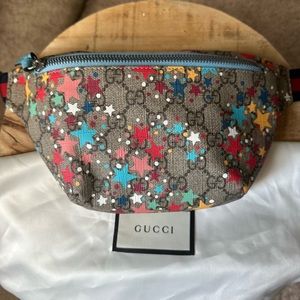 Gucci GG Supreme Monogram Childrens Star Print Belt Bag Multicolor